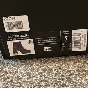 Sorel Black Brex Heel Chelsea Boots